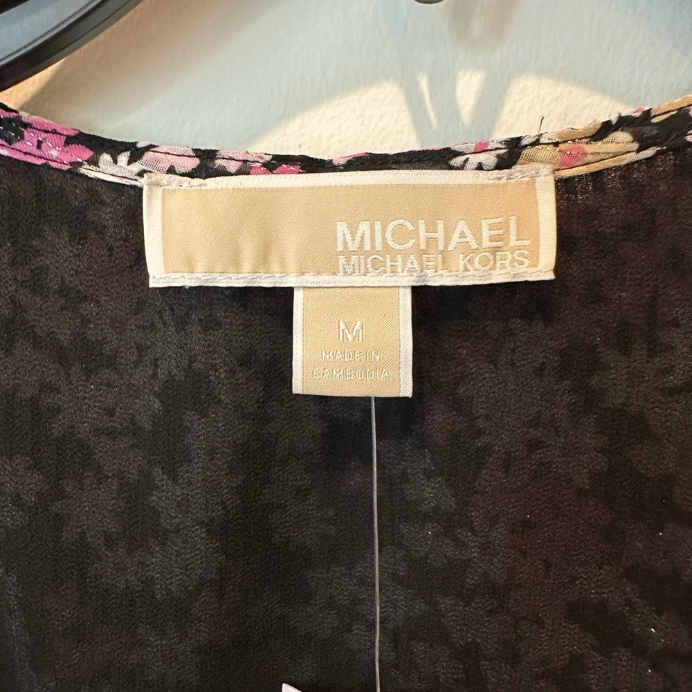 Michael Kors Black and Pink Floral Dress - Picture 2 of 5